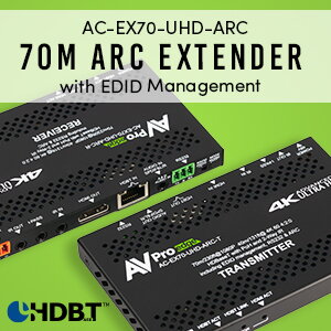 AC-EX70-UHD-ARC-Kit 9G, jednoduché riešenie pre spätné Audio