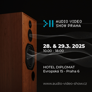 Audio Video Show Praha 2025, ...nájdete nás na 535 (pokoj)